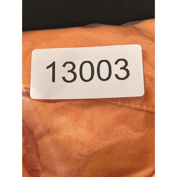 Blue Blush Heidi Cropped Button-Up Shirt, Medium, Orange - Picture 9 of 9